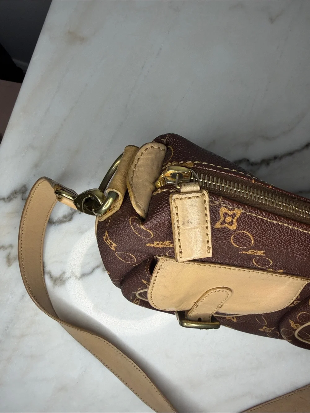 The Bridge Made in Italy monogram shoulder bag